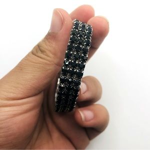 Unknown brand black stretchy bracelet